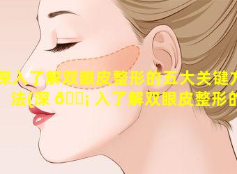 深入了解双眼皮整形的五大关键方法(深 🐡 入了解双眼皮整形的五大关键方法有哪些)